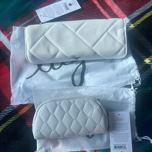 NWT Lug Choo Choo XL Pill Organizer and Bobsled Vegan Leather Eyeglass Case